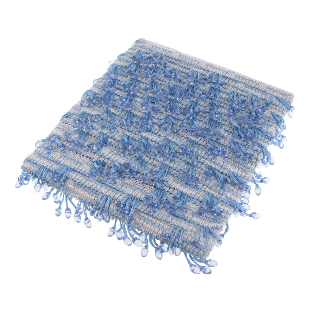 12 Meters Luxury Style Beads Tassel Trimming Curtain Tassel Trims Lace for DIY Sewing Bag Sofa Upholstery