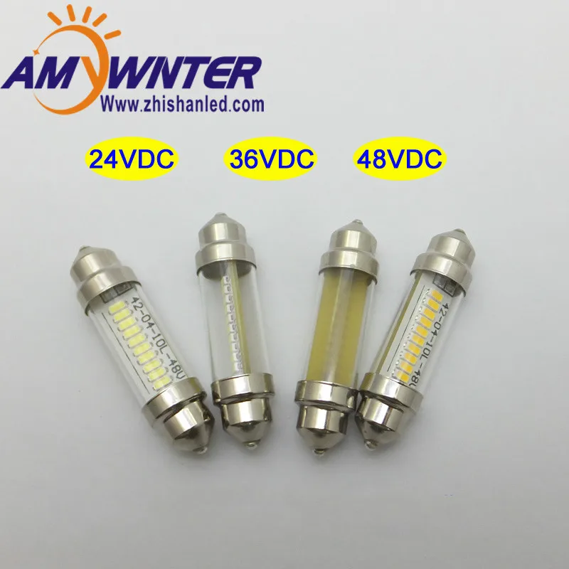 

SMD LED 3014 42mm Car Warm White Interior Dome Festoon Bulb Light Lamp DC 24V C5W Reading Lights Bulb Lamp Free Shipping