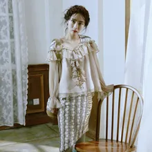 Линетт's chinoiseroy Осенняя Женская Изысканная трафаретная Вышивка Белый Золотой Бархат Лоскутная тонкая юбка