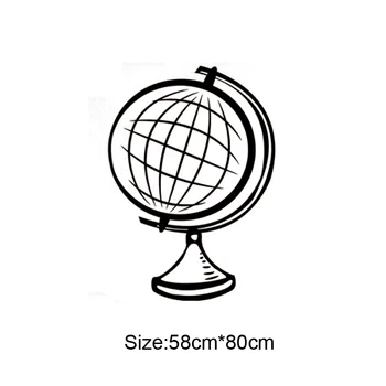 

KUCADA the Earth wall sticker for home decoration removable wallpaper diy mural art decal wall decor kid's room decal WP1657