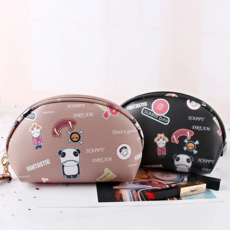 GFLV бренд 2019 новая корейская мода мультфильм сумка-косметичка Чехлы портативная Женская дорожная сумка для макияжа черная косметичка на