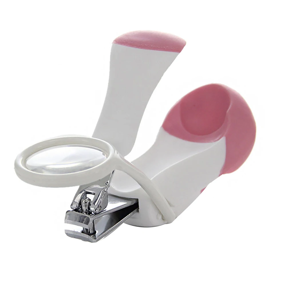 Magnifier Stainless Steel Nail Clippers Magnifying Glass Attached Baby Children Adults Manicure Tool Kids Grooming Kit baby
