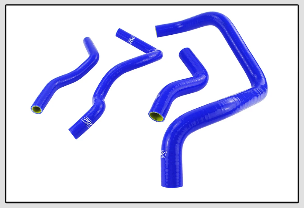 Синий и желтый 9 шт. силиконовый радиатор хладагент шланг комплект для Honda CIVIC SOHC D15 D16 EG EK 92-00 с логотип pqy