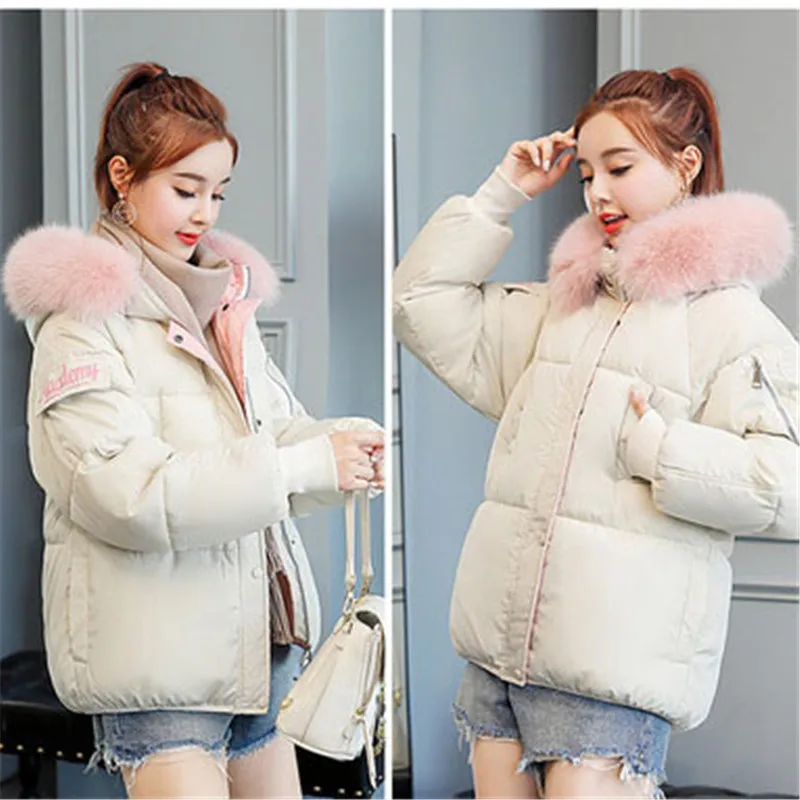 2018 cotton women short winter new European and American loose bread clothes small cotton jacket thick cotton clothing women