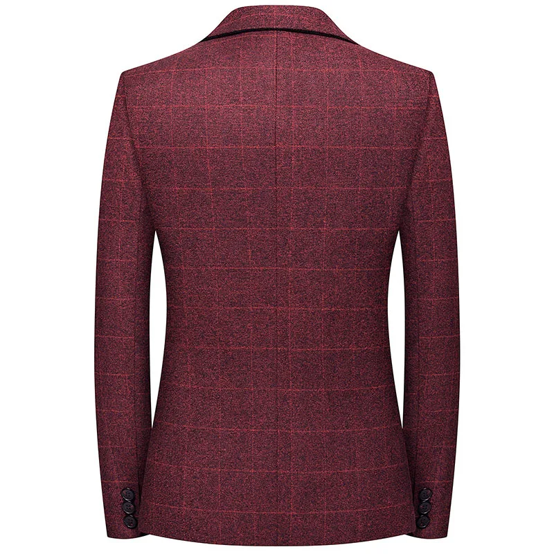 Men'S Suit High Quality Men'S Business Casual Single-Breasted Suits Men'S Simple Fashion Trend Wild Single West