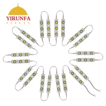 DC12V 7 цветов 3 SMD 5054 светодиодный модуль водонепроницаемый жесткий полосы света 20 шт./лот теплый белый/белый светодиодный модуль