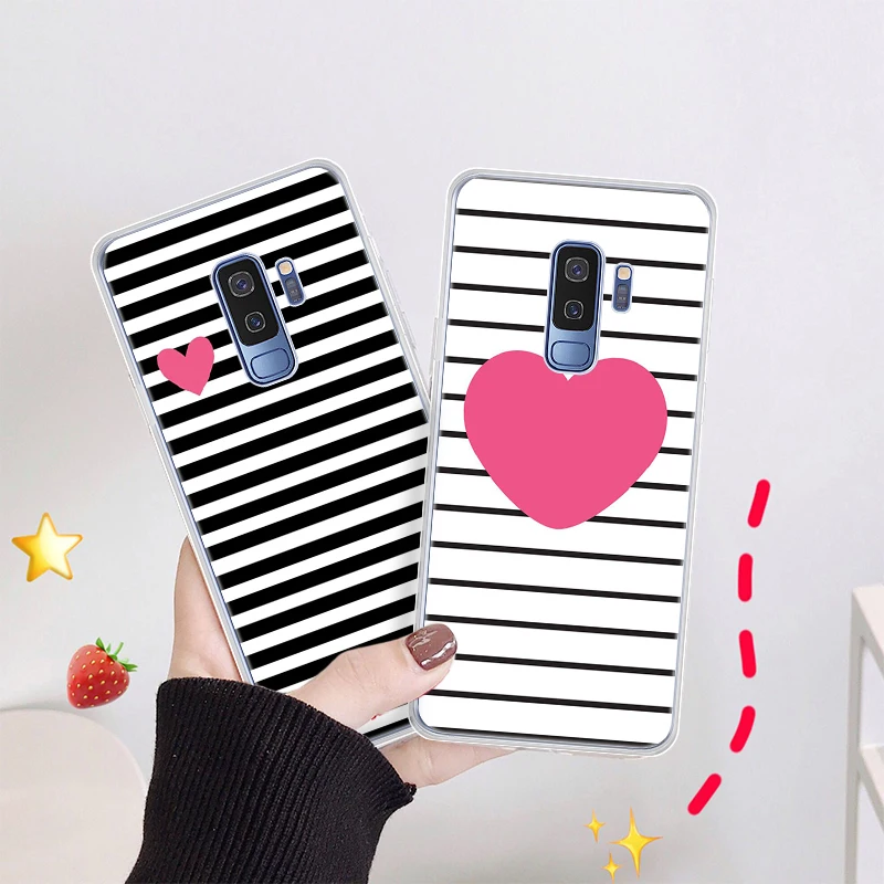 

Cute TPU heart Pineapple Flower Pattern Case For Samsung M10 M20 M30 A10 A20 A30 A40 A50 A60 A70 Transparent Silicone Phone Case