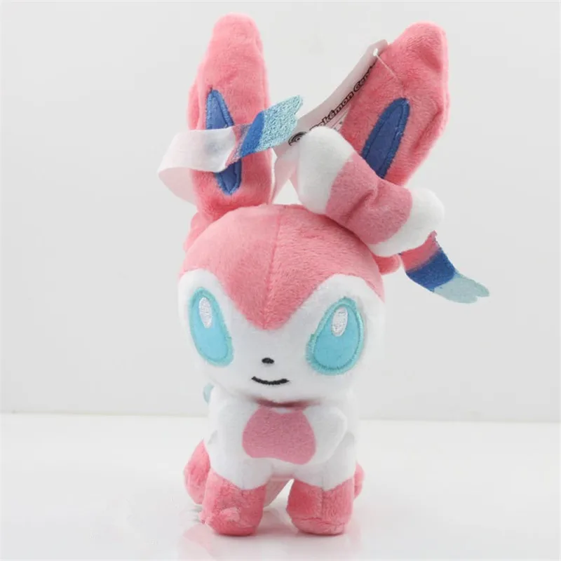

13cm Cute Carton Anime Pikachu Eevee Sylveon Plush Toy Animals Soft Stuffed Doll Baby Toys Gift