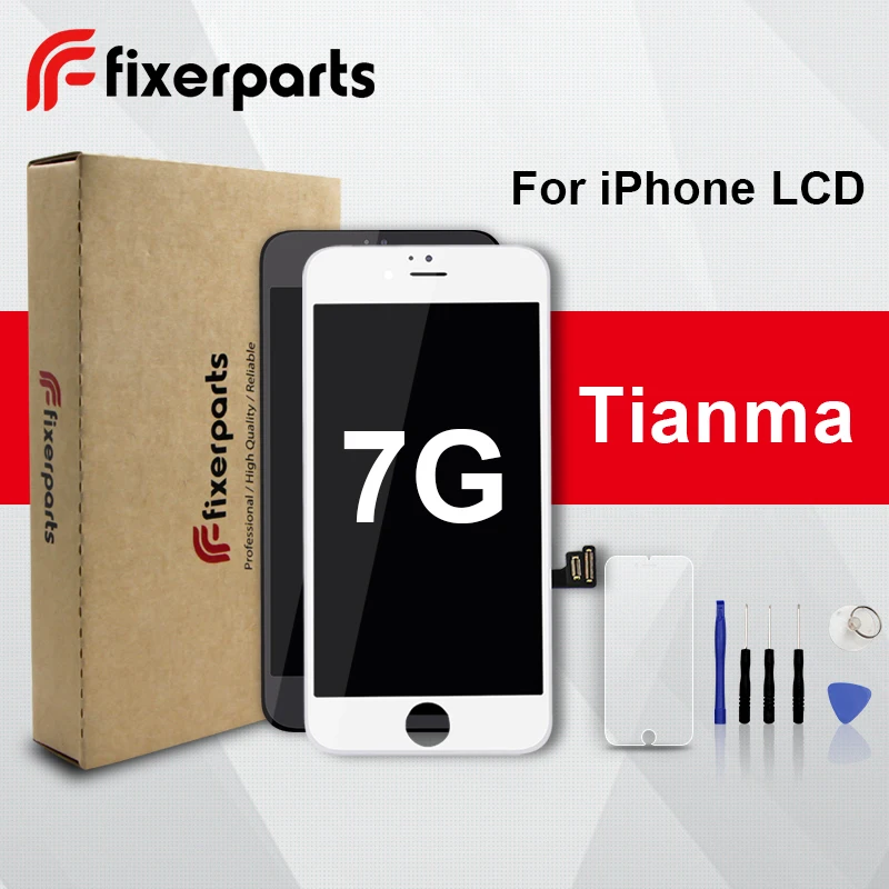 1 шт. Tianma lcd для iphone 7 Дисплей сенсорный экран дигитайзер Замена полная сборка для iphone 7 ЖК с бесплатным подарком