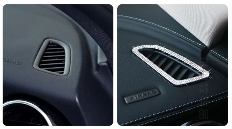 Автомобиль инструмент стол Выход Кондиционер Планки Рамки Стикеры для Mercedes Benz C class w205 класса GLC