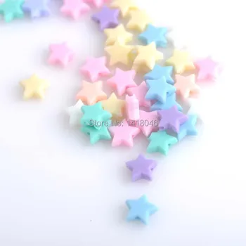 

10mm 150pcs Mixed Star Acrylic Spacer Beads Fit clothing decoration YKL0122x