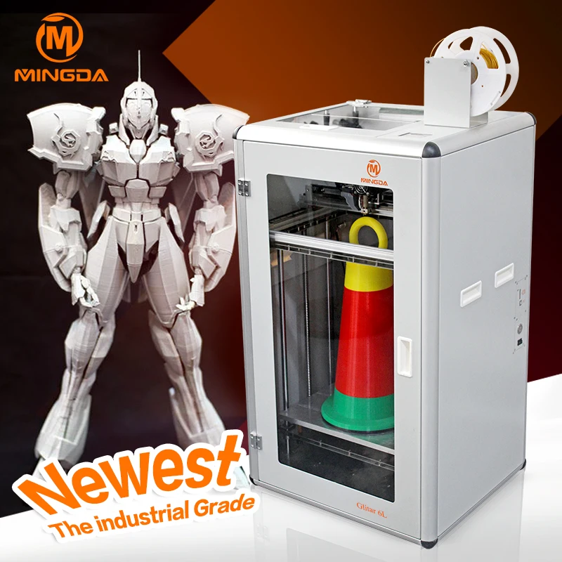 MINGDA Industrial Metal 3D Printer Machine, 3.2 inch Colorful Touch Screen 3D Printer MD-6L