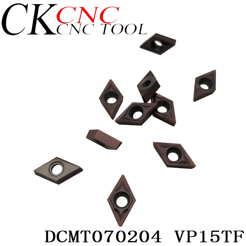Токарные инструменты DCMT070204 VP15TF твердосплавная вставка токарный станок с ЧПУ