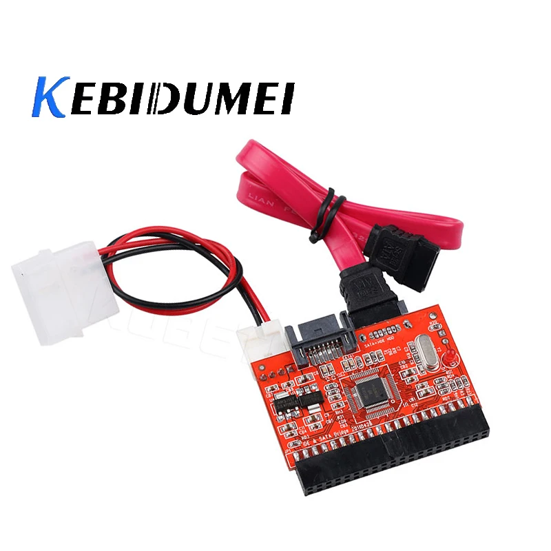 

kebidumei 2 in 1 SATA to IDE Adapter IDE to SATA Converter 40 pin 2.5" inch Hard Disk Driver Support for ATA 133 100 HDD CD DVD