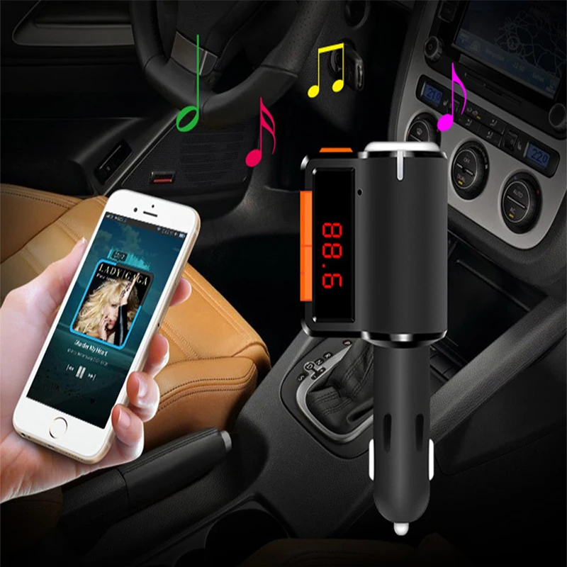 Bluetooth V2.1 Стерео автомобильный комплект fm передатчик модулятор двойной USB