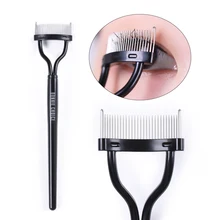 

BONNIE CHOICE 1Pc Mascara Guide Applicator Eyelashes Comb Curlers Black Color Eyelash Brush Grooming Makeup Tool