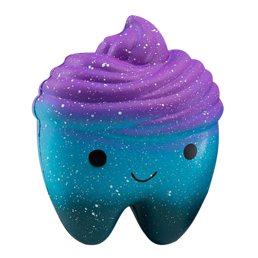 Горячие новые мягкие игрушки из мультфильма Kawaii Звездные зубы из полиуретановой пены медленно поднимающиеся игрушки для снятия стресса мягкие игрушки