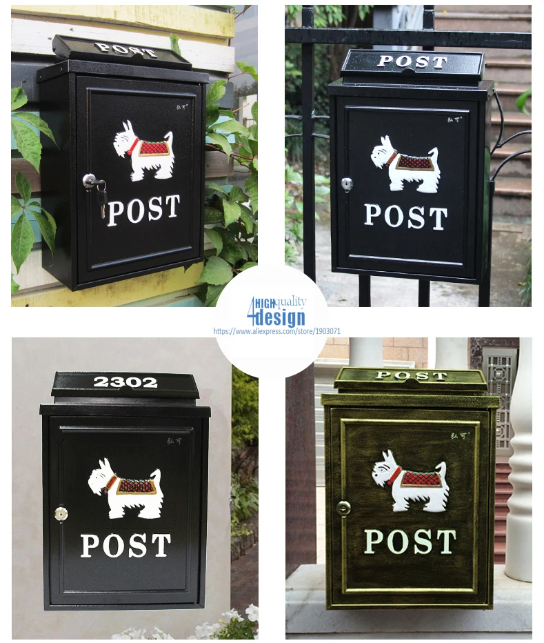 luxury cute dog mailbox good quality (2)