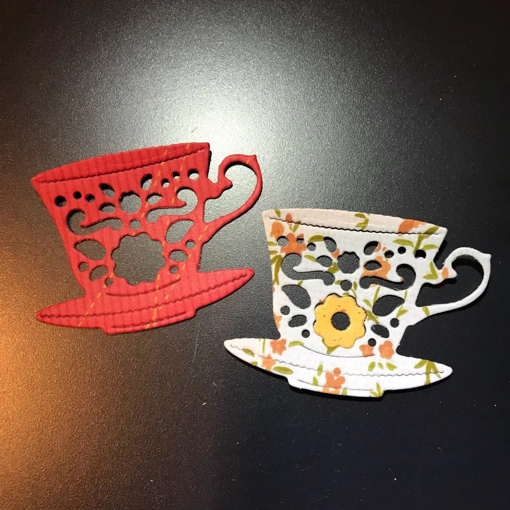 

New Hollow Cup Carbon Steel Cutting Dies Craft Stamps and Dies Creative Scrapbook Stamps Dies Embossing Paper 4.5*3.2cm 1pcs