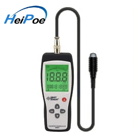 

AS931 Film Coating Thickness Gauge Measuring Range 0-1800um Iron-based Digital Thickness Meter Car-detector store 15 groups