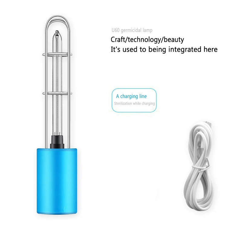 

UV Germicidal Lamp Sterilization Anti-mites Remove Odor USB Charging Portable UV Sterilization Lamp