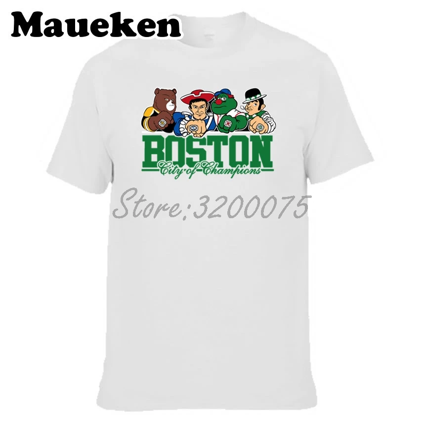 Для мужчин Boston City For New England Celtics Bruins Красная футболка Sox одежда футболка мужская комикс мультфильм W0301001 - Цвет: 13