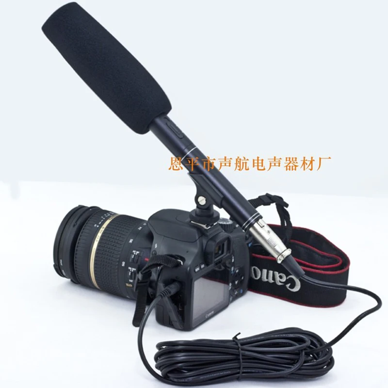 

RELY RL-320E Professional 27.5cm Interview Microphone Wireless Shotgun Directional Camera Video Mic for Sony Nikon Canon DSLR DV