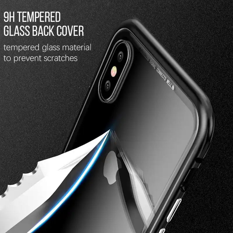 2018 Магнитная Стекло чехол для телефона huawei P20 Lite Pro Металлический футляр бампера