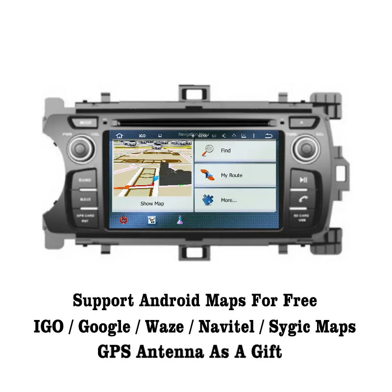Sale Liislee Android 7.1 2G RAM For Toyota Yaris XP130 Car Radio Audio Video Multimedia DVD Player WIFI DVR GPS Navi Navigation 3