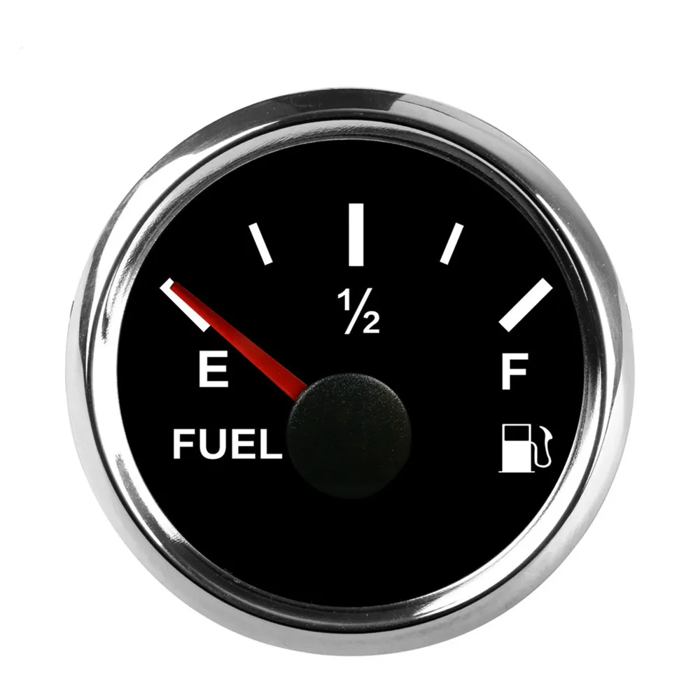 

Universal 52MM 2" Car Digital Fuel Gauge E-1/2-F Fuel Level Sensor Auto Meter Gauge 0-190ohm Signal Car Modification Fuel Gauges