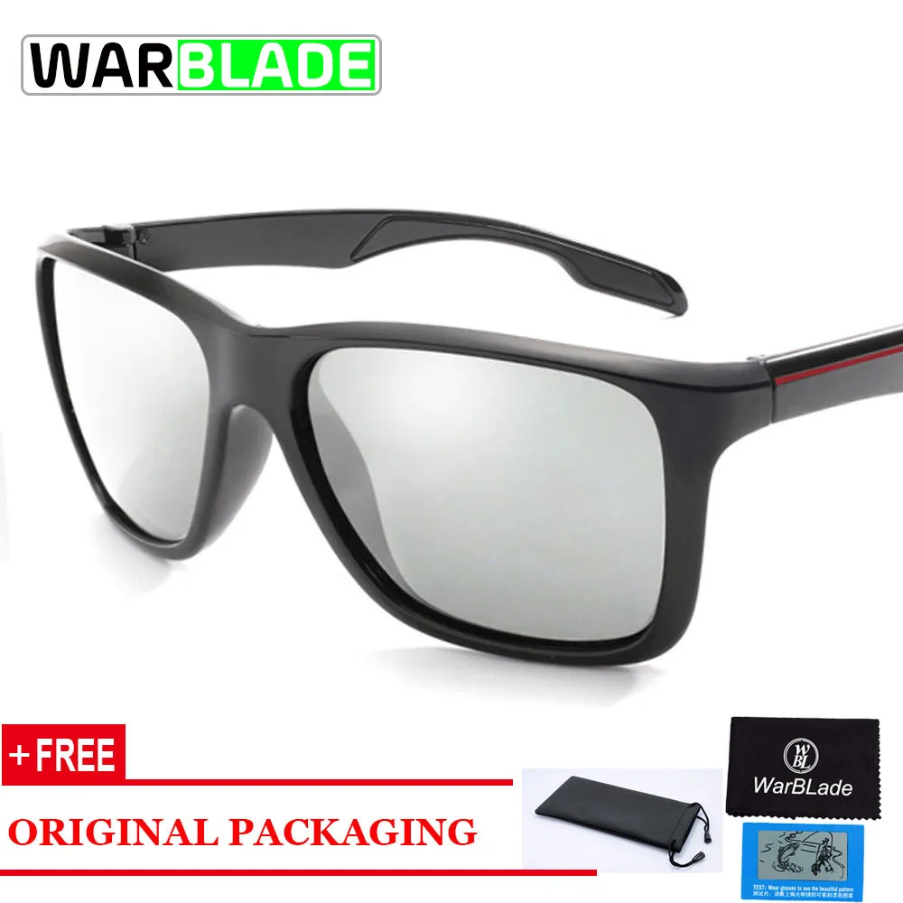 WarBLade поляризационные фотохромные велосипедные очки, велосипедные очки, уличные спортивные MTB велосипедные солнцезащитные очки, очки, очки для близорукости, рама - Цвет: Белый