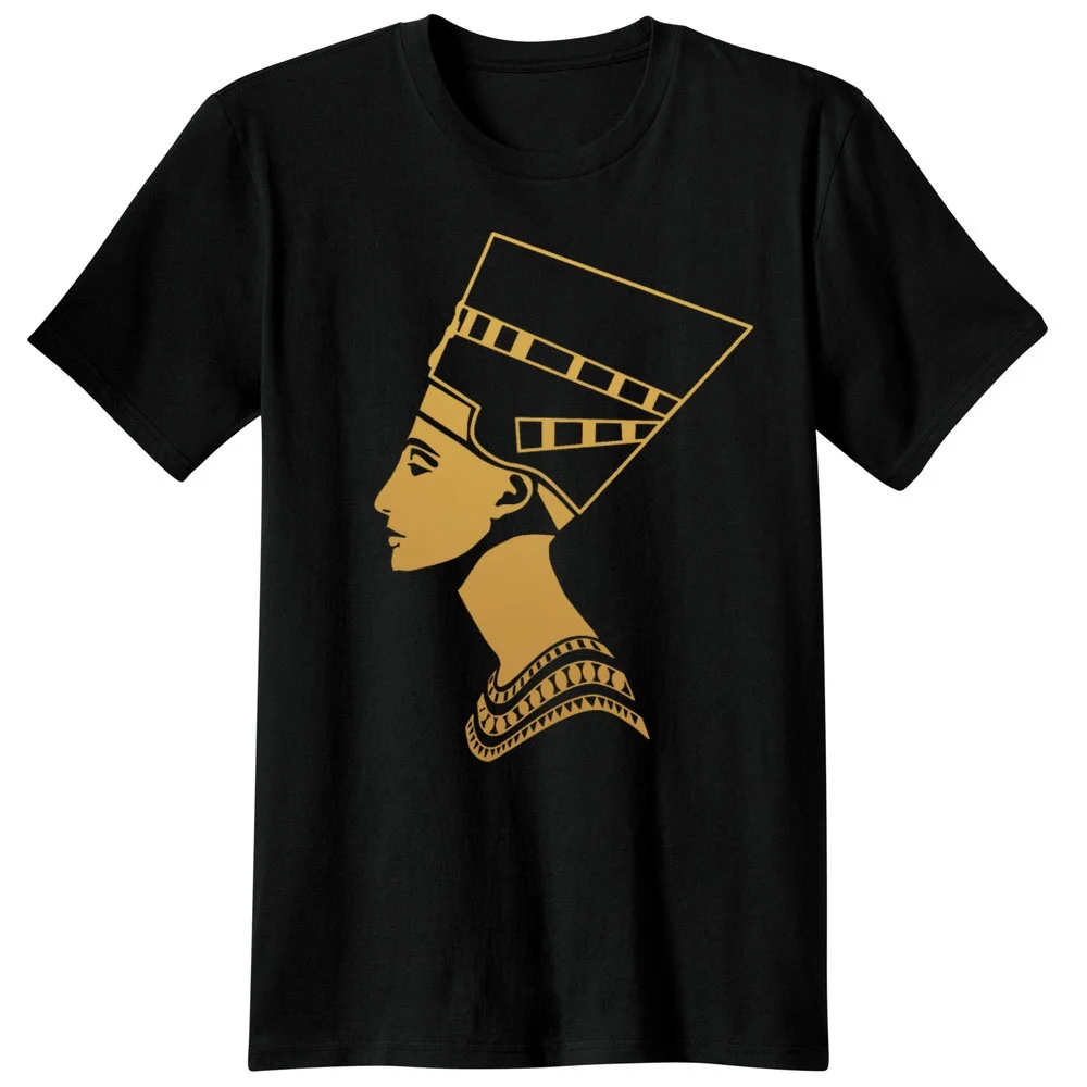 

Novelty Egypt Queen Nefertiti Men short Tee T-Shirts Fashion classic T shirt 100% Cotton tshirt clothes Tops