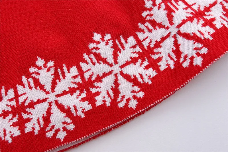 Mudkingdom/рождественское платье для девочек, свитер с рисунком оленя, платье со снежинками, пуловер с длинными рукавами