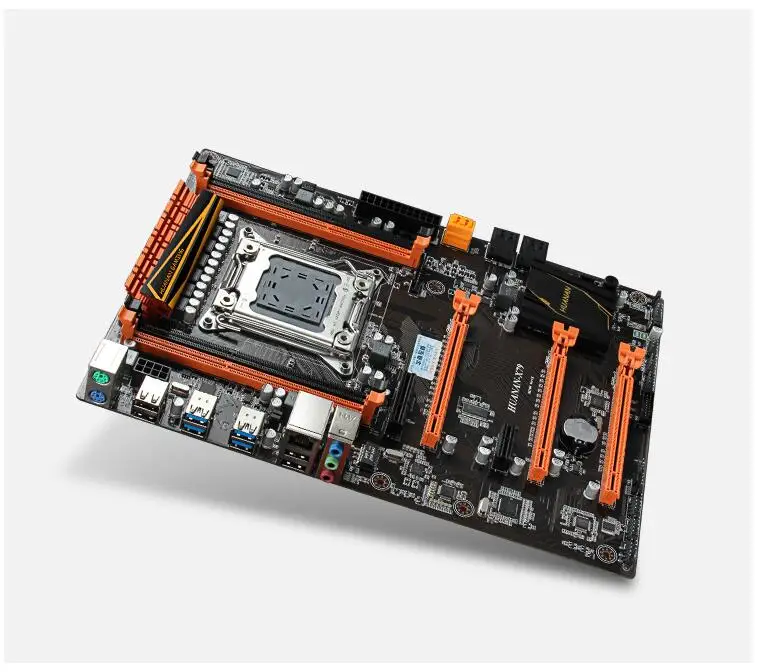 HUANAN Golden X79 материнская плата ver1.3 LGA 2011 ATX USB3.0 SATA3 PCI-E NVME поддержка 4*16G REG ECC память и процессор Xeon E5