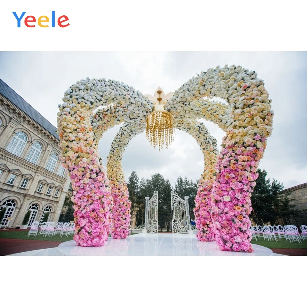 

Yeele Wedding Flower Photography Backdrop Yard House Children Baby Birthday Party Photo Backgrounds Photocall For Photo Studio