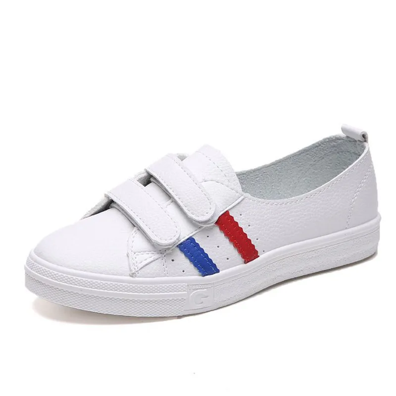 

Summer New Fashion Shoes Woman Casual PU Leather Shallow Simple Women Casual Shallow White Shoes Sneakers Cute Breathable