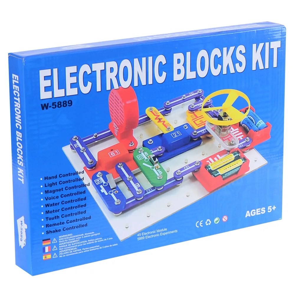 

Snap Circuits Learning Kit Building Blocks Educational Models Components to Create Different Electronic Projects Kids Toys