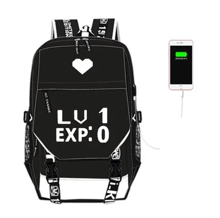 

Hot sale Anime undertale flowey sans backpack UNISEX school bag preppy style usb charge backpack