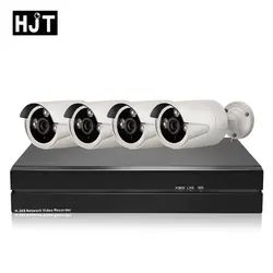 HJT H.265 5.0MP 48 В POE Комплект ip-камеры 4CH POE NVR CCTV камера наблюдения безопасности Открытый водонепроницаемый ff2.1