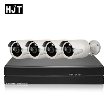 

HJT H.265 5.0MP 48V POE IP Camera KIT 4CH POE NVR CCTV Camera Security Monitoring Outdoor waterproof Onvif2.1