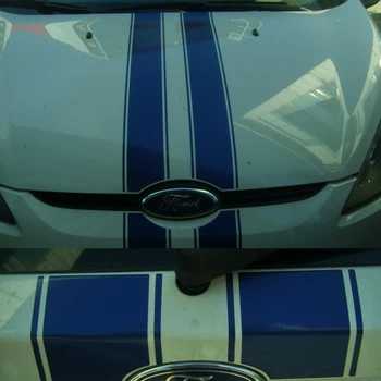 

Car Rally stripes Racing Hood Roof Trunk Decal for Fiesta Vinyl Sticker ZC901