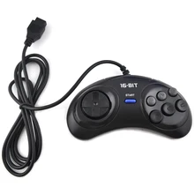 2pcs Mega Drive Game controller for SEGA Genesis for 16 bit handle controller 6 Button Gamepad for SEGA MD Game Accessories 2pcs Mega Drive Game controller for SEGA Genesis for 16 bit handle controller 6 Button Gamepad for SEGA MD Game Accessories