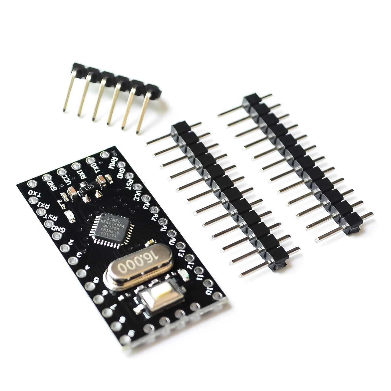 Pro Mini 168/328 Atmega168 5 в 16 м/ATMEGA328P-MU 328P Мини ATMEGA328 5 В/16 МГц для Arduino совместимый нано модуль - Цвет: 168