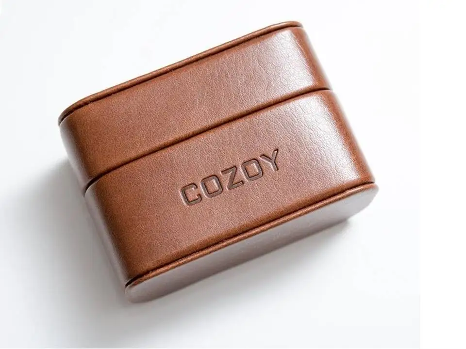 

COZOY LX Portable Leather Storage Box Protective Box Carry Earphone Case