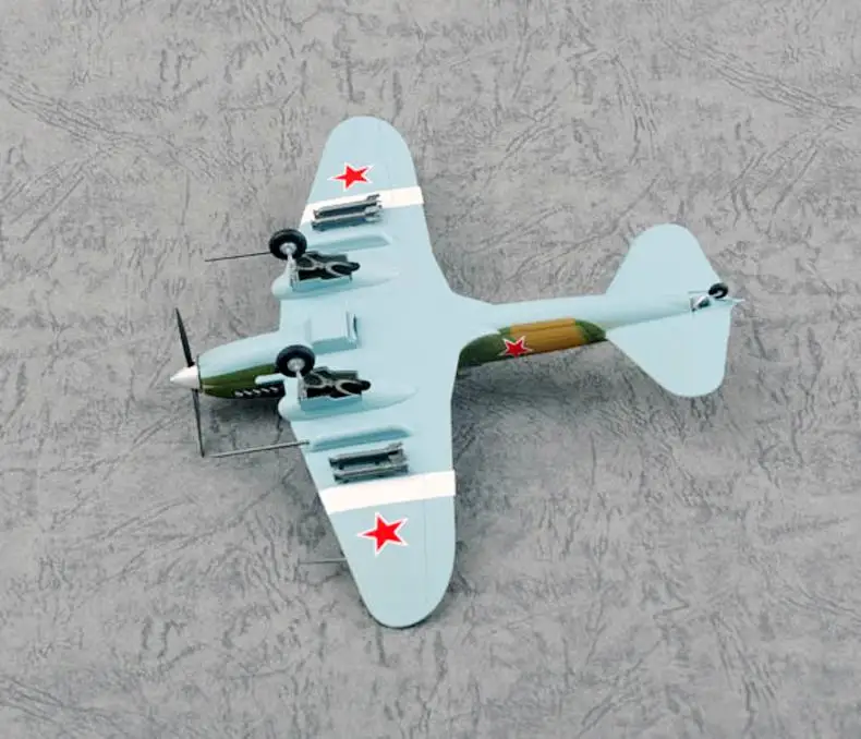 Российский II 2 2M3 Sturmovik 24 белый й AE 76th GvShAD 1/72 самолет легкая модель| |
