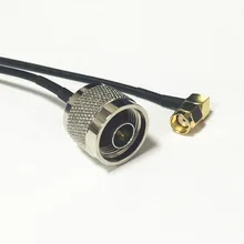 Модем коаксиальный кабель N штекер разъем Переключатель RP-SMA штекер угловой разъем RG174 кабель 20 см " адаптер