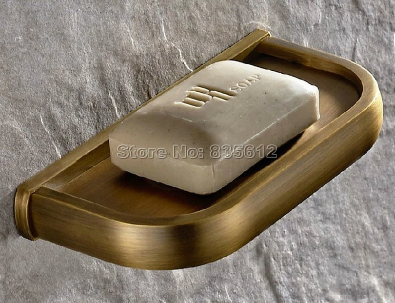 Bathroom Accessories Antique Brass Wall Mounted Soap Dish Holder Wba175