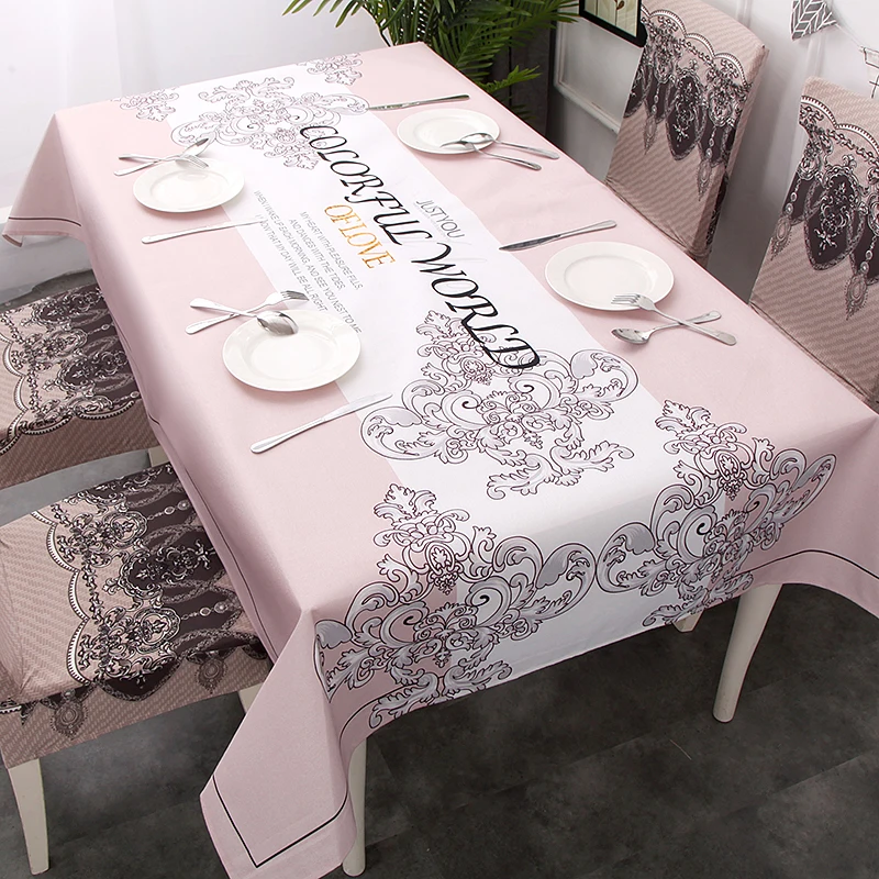  Shabby Chic Anti-dirty Table Cloth Dining Room Table Cover Banquet Folding Hotel Home Kitchen Decor