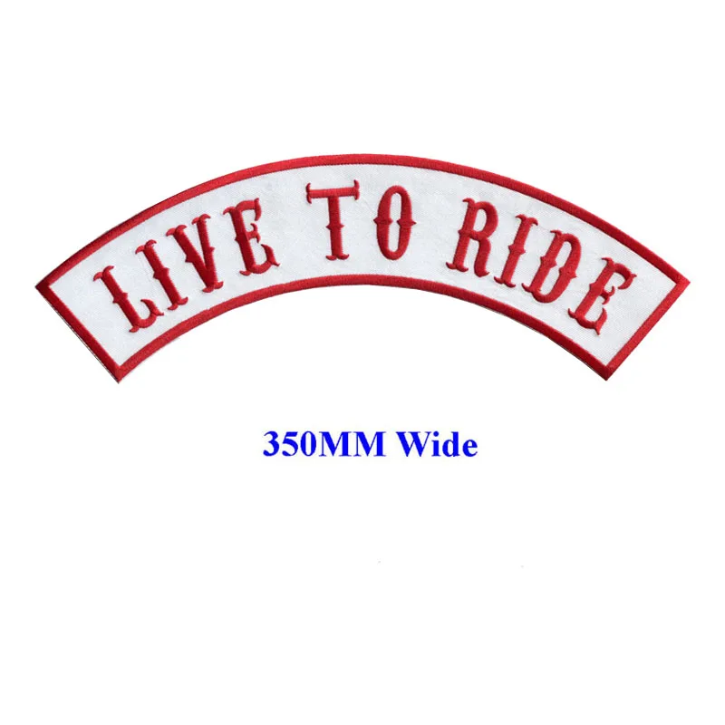 Байкерские нашивки LIVE TO RIDE с утюгом на заднюю часть куртки одежда бесплатные