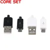 10 pcs DIY Micro USB 2.0 Fiche Mâle Connecteurs Kit w/Couvre Noir Blanc 5 p Données Ligne Accessoires interface 4/3 Dans 1 De Soudage 5 BROCHES ► Photo 1/6